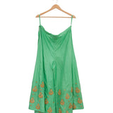 Green Big Buta Embroidered Palazzo