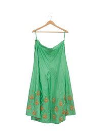 Green Big Buta Embroidered Palazzo