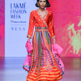 Gulal Printed Embroidered Anarkali Set