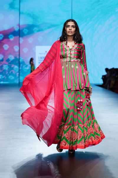 Gulal Riya Printed Embroidered Lehenga Set