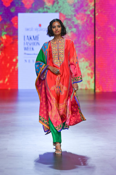 Gulal Printed Embroidered Kurta Set