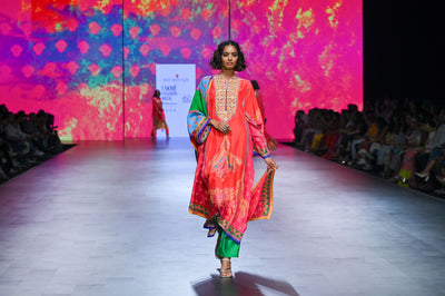 Gulal Printed Embroidered Kurta Set