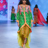 Gulal Printed Embroidered Jacket Set