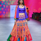 Gulal Printed Embroidered Lehenga Set