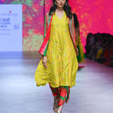 Gulal Printed Embroidered Kurta Cape Set