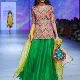 Gulal Printed Embroidered Sharara Set
