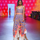 Gulal Printed Embroidered Asymmetrical Dress