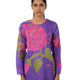 Orchid Applique Embroidered Kurta