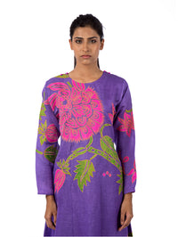 Orchid Applique Embroidered Kurta