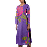 Orchid Applique Embroidered Kurta