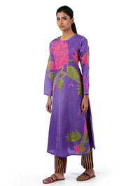 Orchid Applique Embroidered Kurta