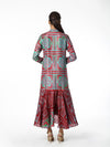 Maroon Silk Shibori Dress - Swati Vijaivargie