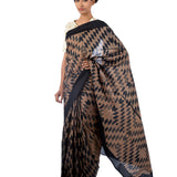 SAREE, SARI, SILK SAREE, EMBROIDERED, SHIBORI