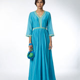 Cyan Maxi Dress