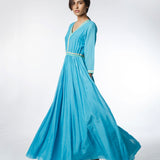 Cyan Maxi Dress