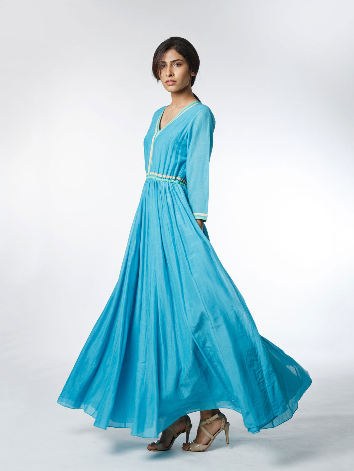 Cyan Maxi Dress