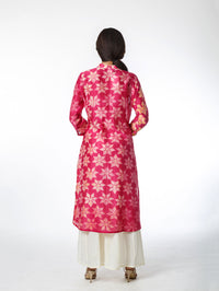 Rani Pink Floral Shibori Tunic