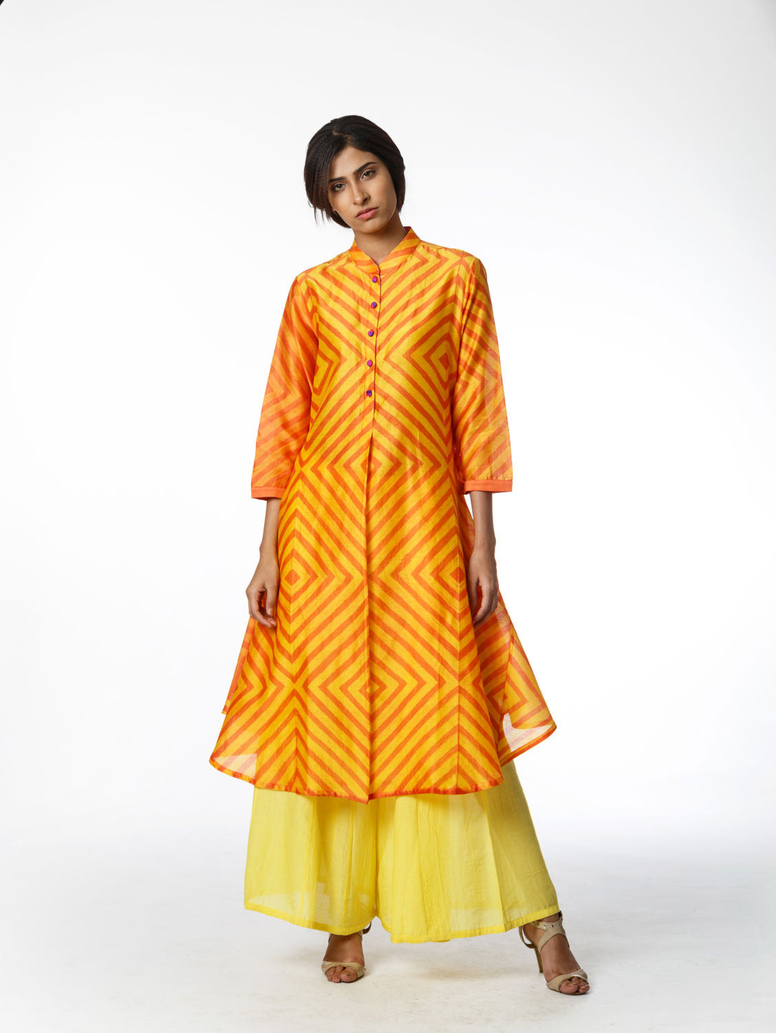 Tuscan Stripe Shibori Tunic