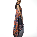 Layered Asymmetrical Shibori Top