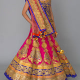 Pink Embroidered Lehenga Set