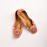 Morbagh Red Embrodied Juti