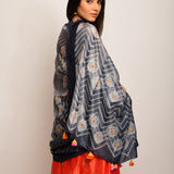 Patang Charcoal Dupatta