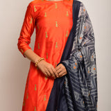 Patang Charcoal Dupatta