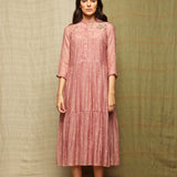 Rose Blush Tiered Embroidered Tunic Dress