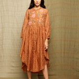 Rose Brown Embroidered Tunic