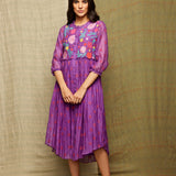 Rose Purple Embroidered Tunic