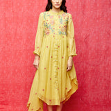 Rose Yellow Embroidered Tunic