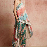 Amer Multicolor Off Shoulder Cape