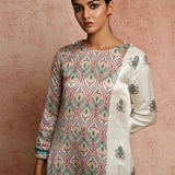 Amer Ivory Multi/Buti Kurta
