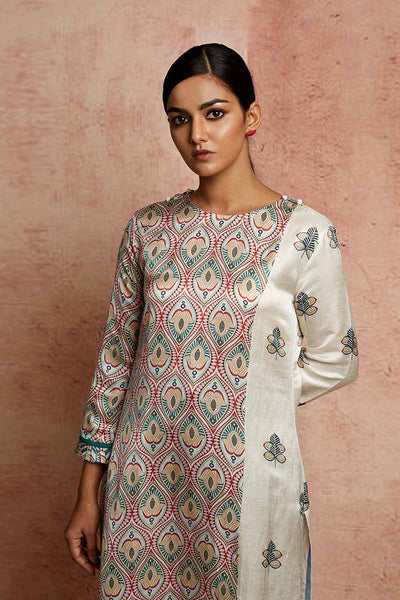 Amer Ivory Multi/Buti Kurta