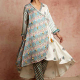 Amer Ivory/Multi Wrap Kurta