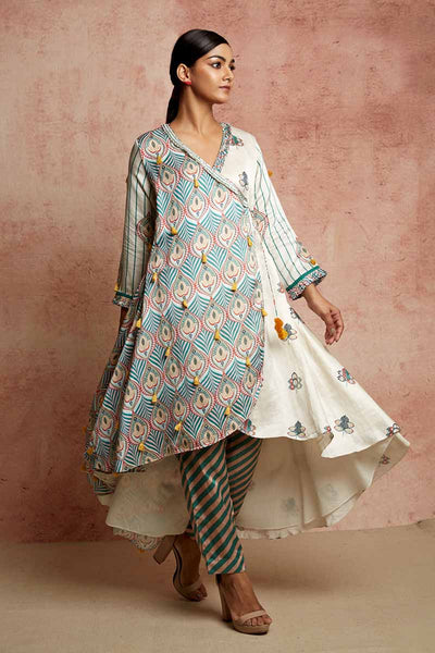 Amer Ivory/Multi Wrap Kurta