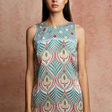 Amer Multicolor Top With Skirt Pant