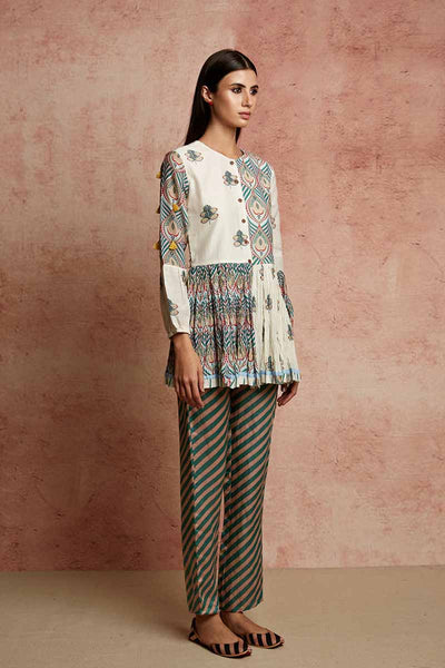 Amer Multi Design Blocked Shirt