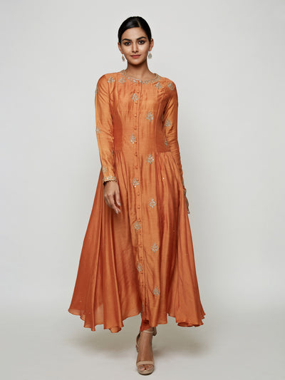 Ekrang Rust Marodi Kurta Set