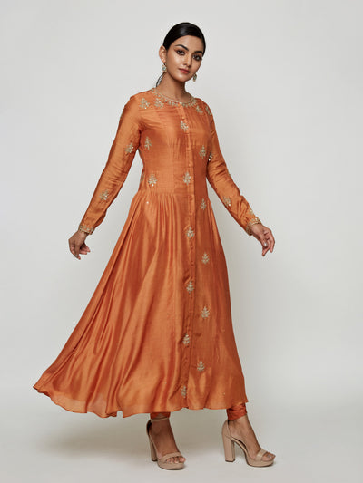Ekrang Rust Marodi Kurta Set