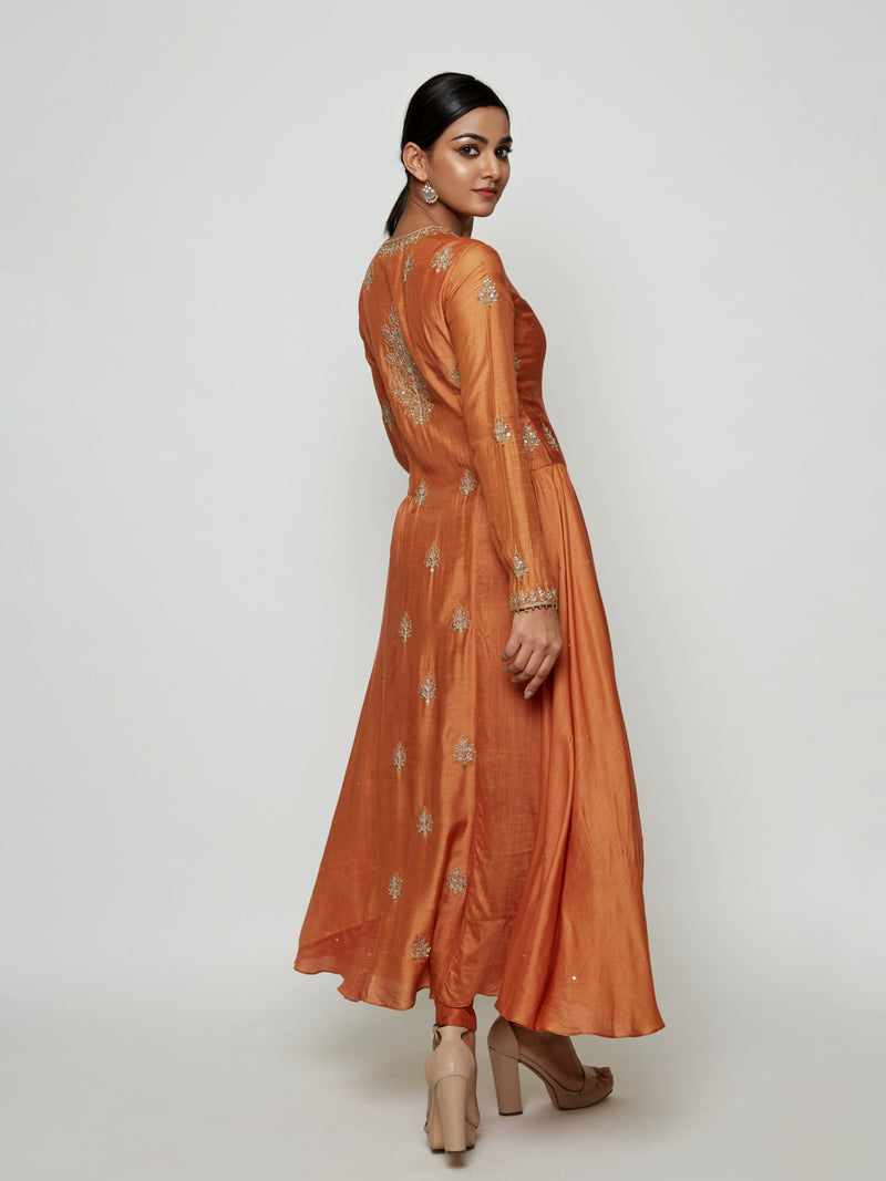 Rust Marodi Kurta Set