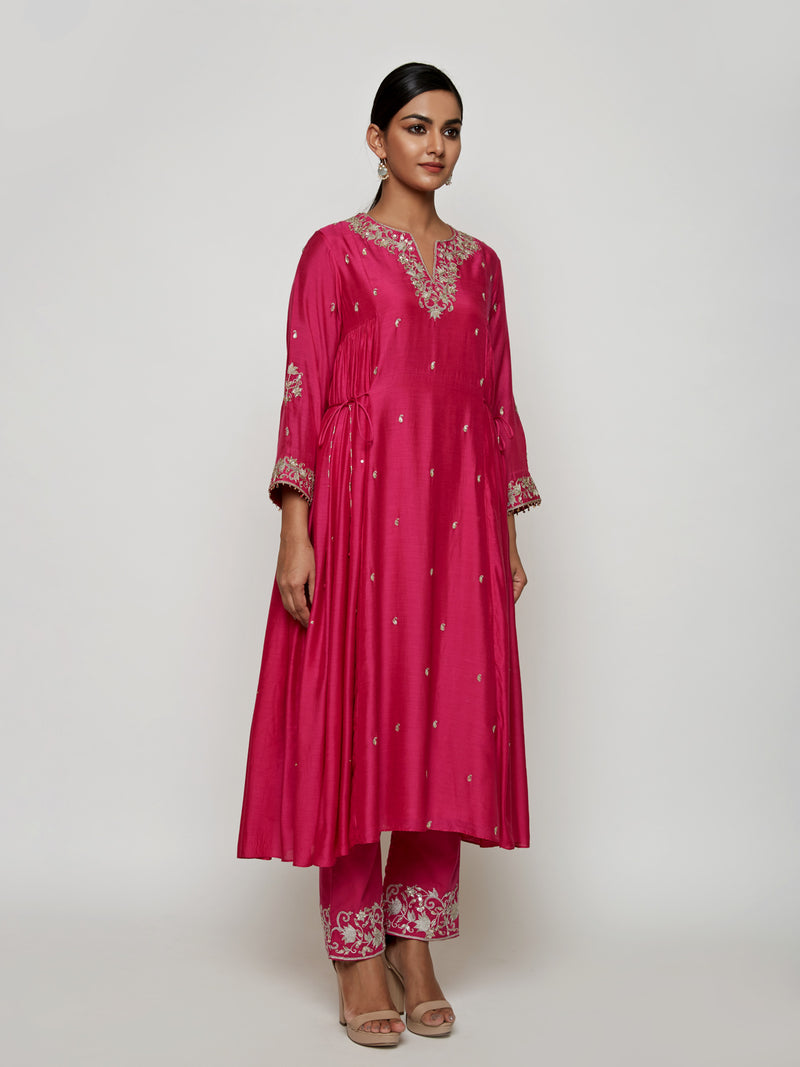 Fuschia Marodi Kurta Set