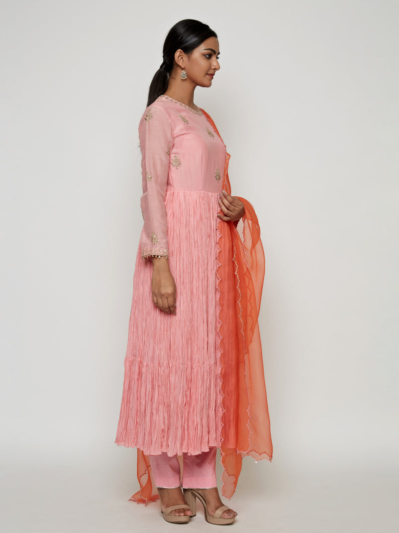 Pink Marodi Kurta Set