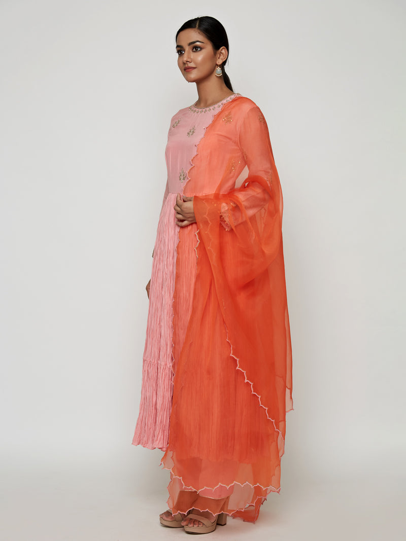 Pink Marodi Kurta Set