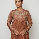 Tota Beige Crushed Dress