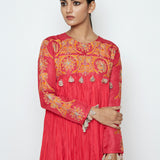 Tota Fuschia Crushed Dress