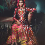 Sonam Kapoor In Our Bagh Applique Jacket With Long Dress