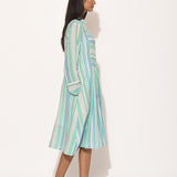 Dots Turquoise Striped Dress