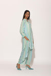 Dots Turquoise Striped Tunic