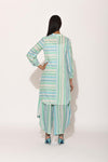 Dots Turquoise Striped Tunic